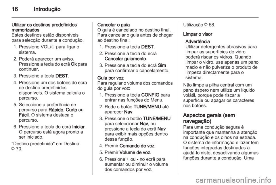 OPEL AMPERA 2013  Manual de Informação e Lazer (in Portugues) 