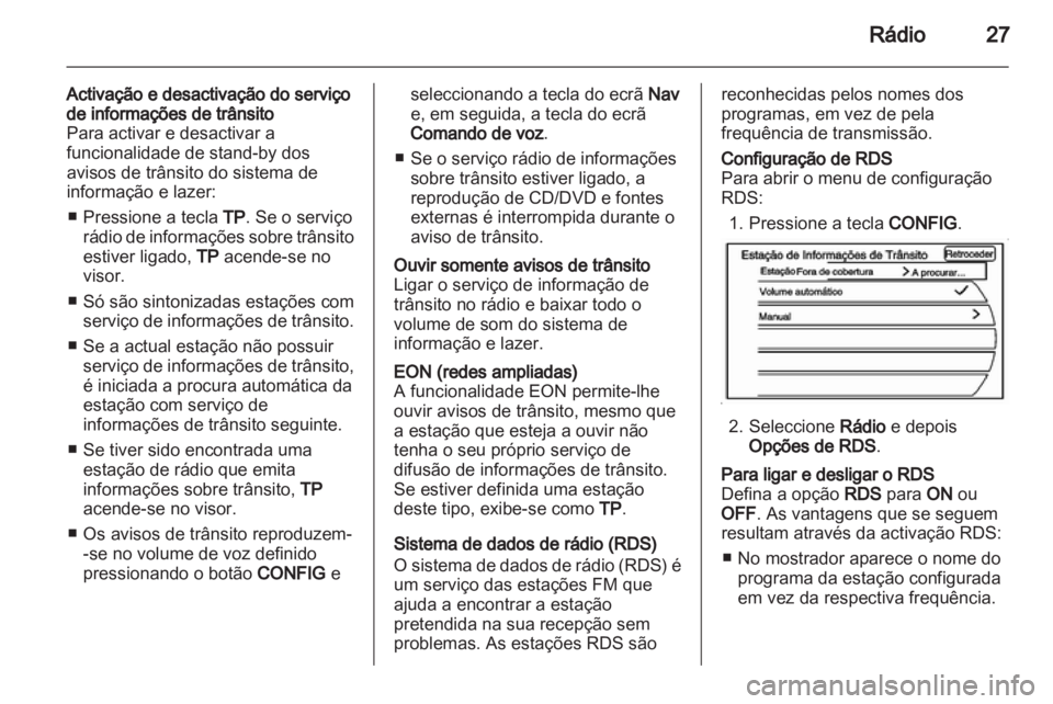 OPEL AMPERA 2013 Manual de Informação e Lazer (in Portugues) OPEL AMPERA 2013 Manual de Informação e Lazer (in Portugues)