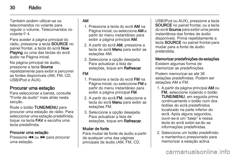 OPEL AMPERA 2013 Manual de Informação e Lazer (in Portugues) OPEL AMPERA 2013 Manual de Informação e Lazer (in Portugues)