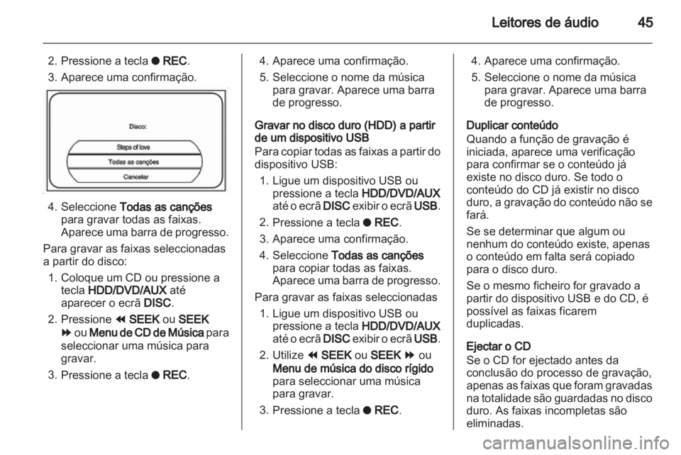 OPEL AMPERA 2013  Manual de Informação e Lazer (in Portugues) 