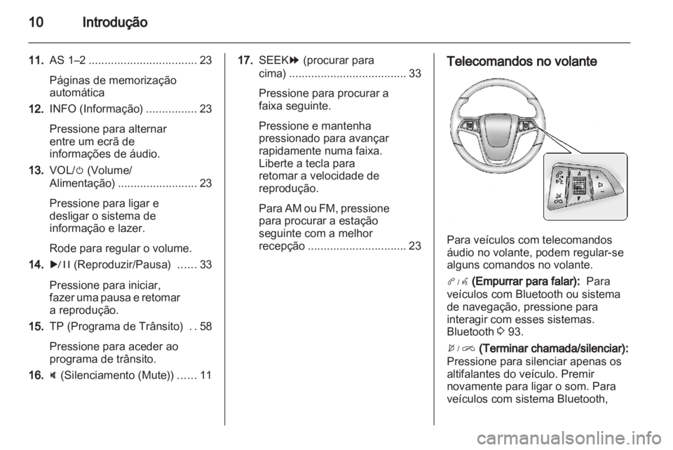 OPEL AMPERA 2013  Manual de Informação e Lazer (in Portugues) 