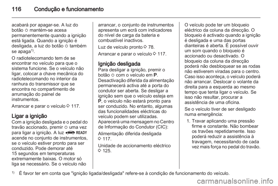 OPEL AMPERA 2013 Manual de Instruções (in Portugues) OPEL AMPERA 2013 Manual de Instruções (in Portugues)