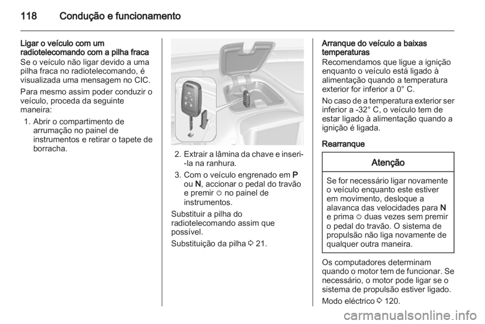 OPEL AMPERA 2013 Manual de Instruções (in Portugues) OPEL AMPERA 2013 Manual de Instruções (in Portugues)