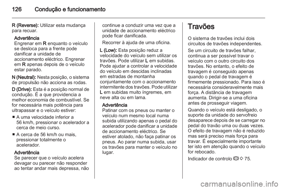 OPEL AMPERA 2013  Manual de Instruções (in Portugues) 