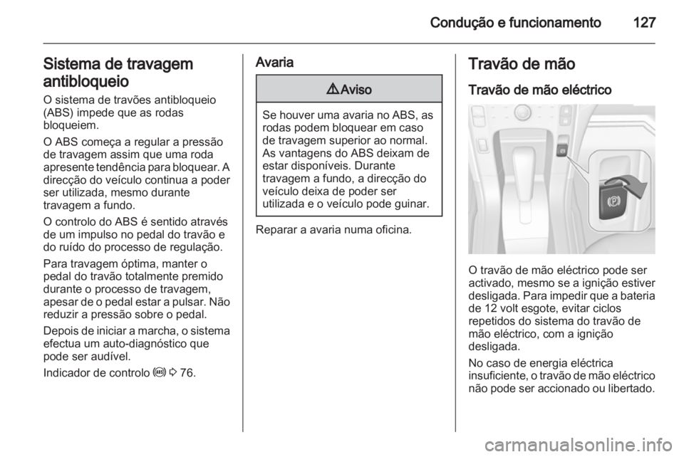 OPEL AMPERA 2013  Manual de Instruções (in Portugues) 