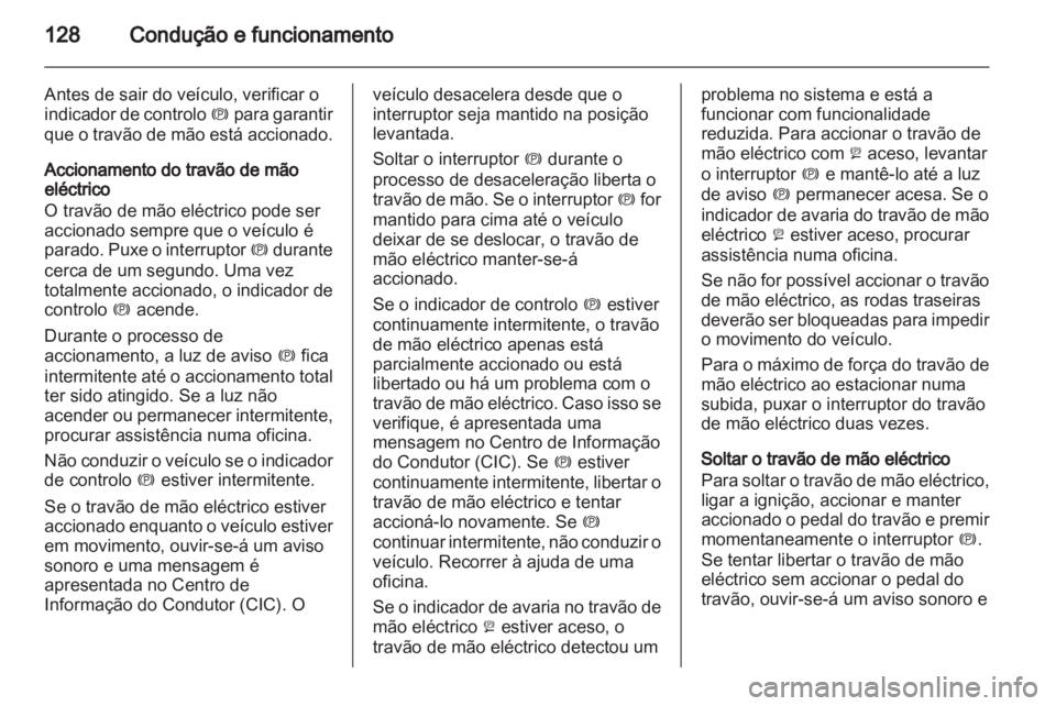 OPEL AMPERA 2013  Manual de Instruções (in Portugues) 