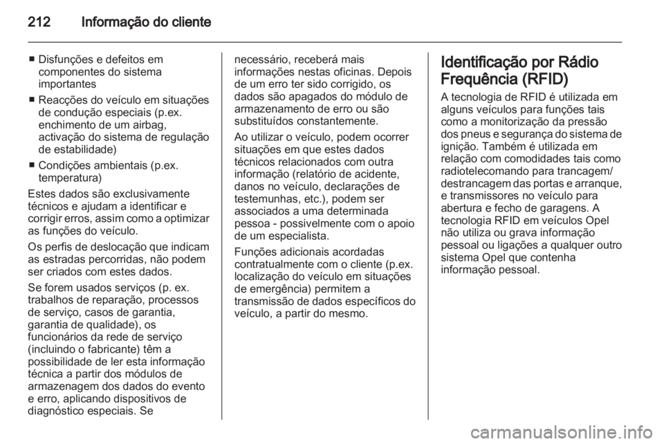 OPEL AMPERA 2013 Manual de Instruções (in Portugues) OPEL AMPERA 2013 Manual de Instruções (in Portugues)
