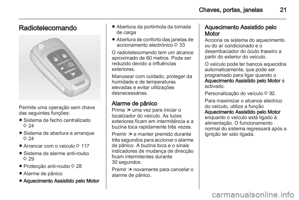 OPEL AMPERA 2013  Manual de Instruções (in Portugues) 