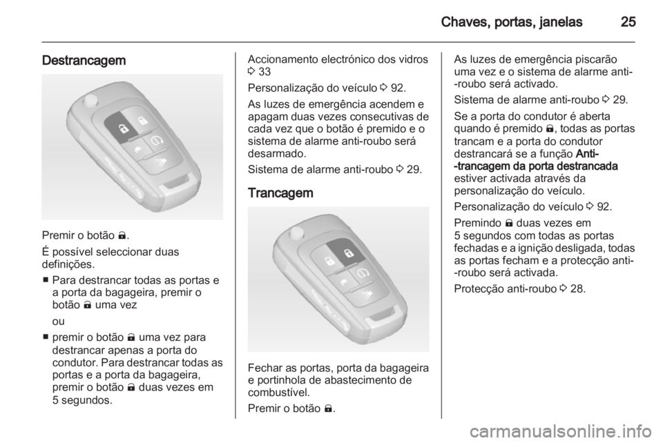 OPEL AMPERA 2013  Manual de Instruções (in Portugues) 
