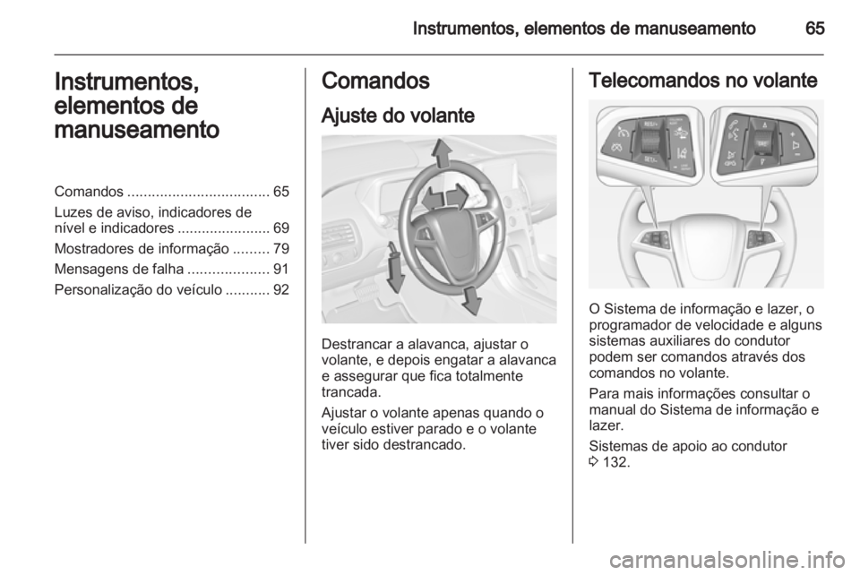 OPEL AMPERA 2013  Manual de Instruções (in Portugues) 