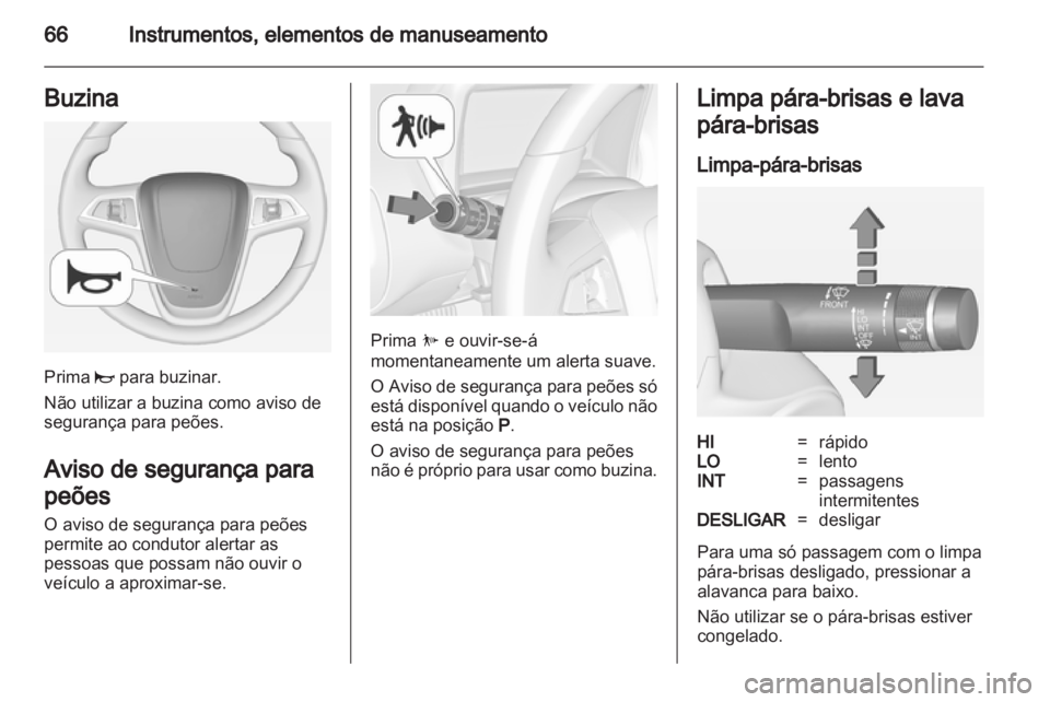 OPEL AMPERA 2013  Manual de Instruções (in Portugues) 