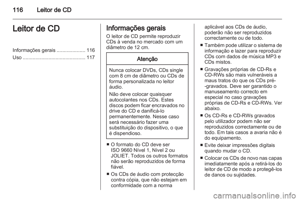 OPEL ANTARA 2012 Manual de Informação e Lazer (in Portugues) OPEL ANTARA 2012 Manual de Informação e Lazer (in Portugues)