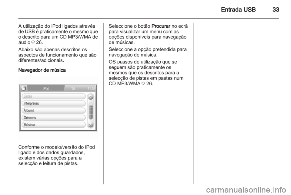 OPEL ANTARA 2012  Manual de Informação e Lazer (in Portugues) 