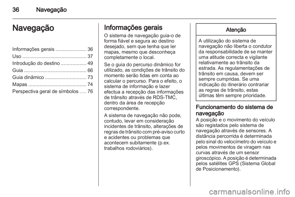 OPEL ANTARA 2012  Manual de Informação e Lazer (in Portugues) 