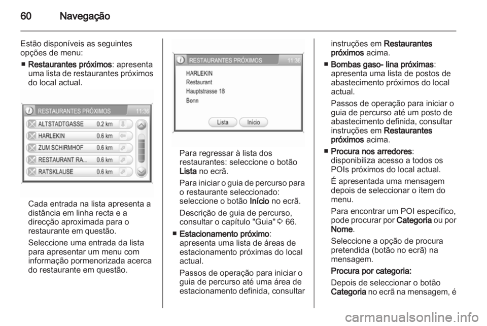 OPEL ANTARA 2012  Manual de Informação e Lazer (in Portugues) 