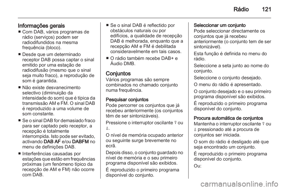 OPEL ANTARA 2013 Manual de Informação e Lazer (in Portugues) OPEL ANTARA 2013 Manual de Informação e Lazer (in Portugues)