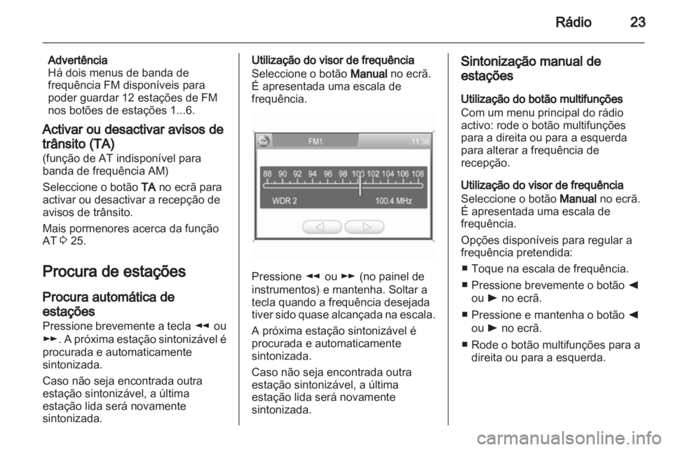 OPEL ANTARA 2013  Manual de Informação e Lazer (in Portugues) 