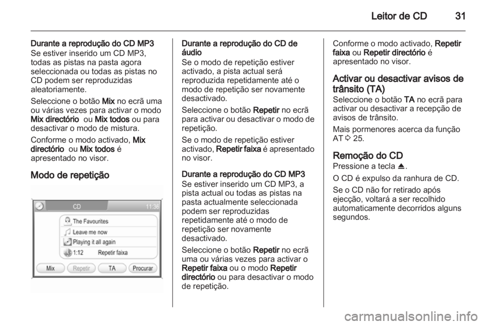 OPEL ANTARA 2013  Manual de Informação e Lazer (in Portugues) 