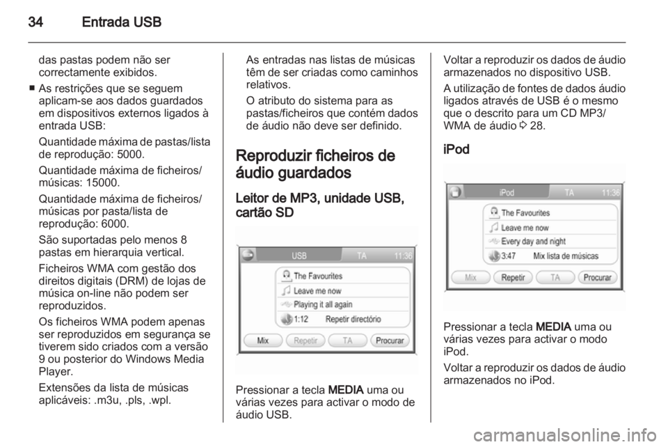 OPEL ANTARA 2013  Manual de Informação e Lazer (in Portugues) 