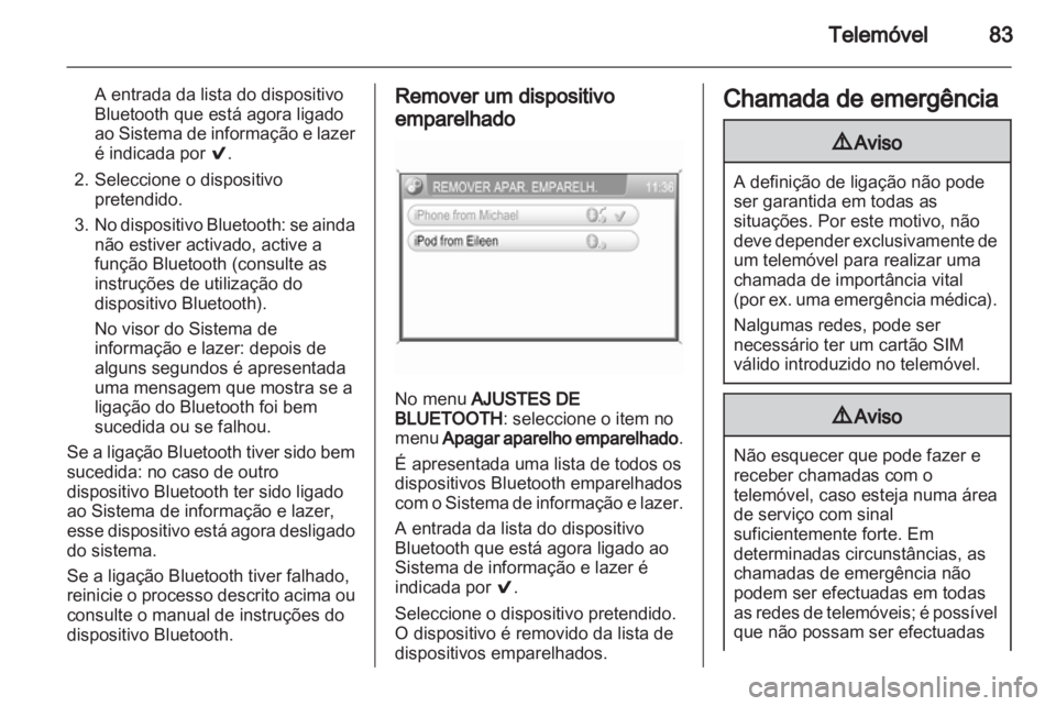 OPEL ANTARA 2013  Manual de Informação e Lazer (in Portugues) 