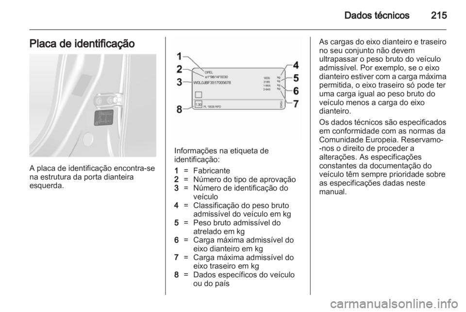 OPEL ANTARA 2013.5  Manual de Instruções (in Portugues) 