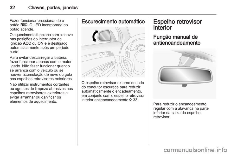 OPEL ANTARA 2013.5  Manual de Instruções (in Portugues) 