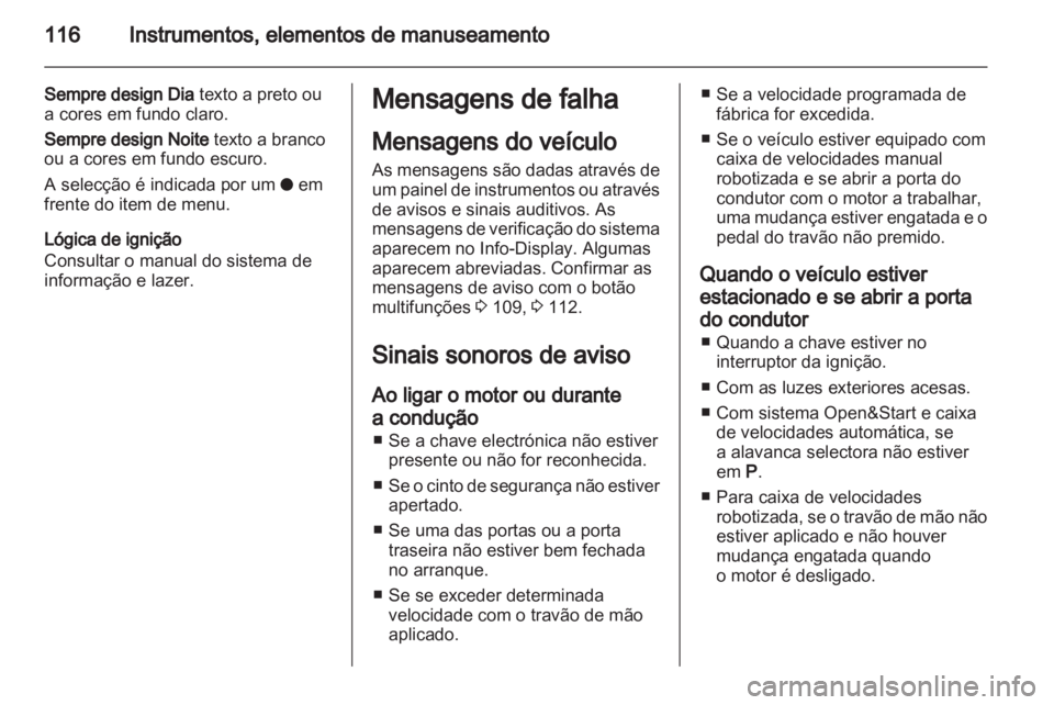 OPEL ASTRA H 2012 Manual de Instruções (in Portugues) OPEL ASTRA H 2012 Manual de Instruções (in Portugues)
