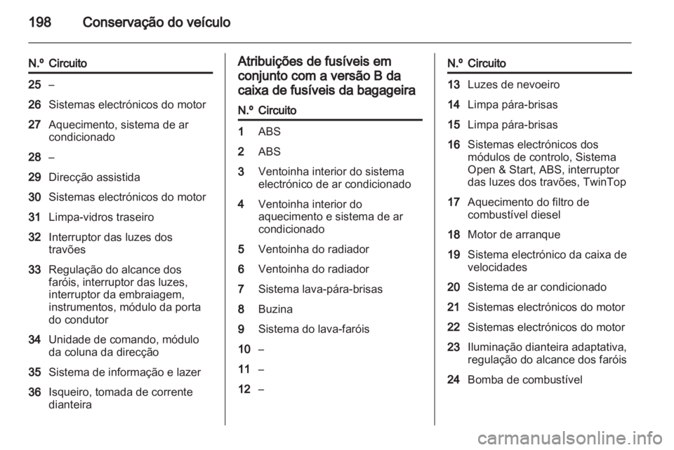 OPEL ASTRA H 2012 Manual de Instruções (in Portugues) OPEL ASTRA H 2012 Manual de Instruções (in Portugues)