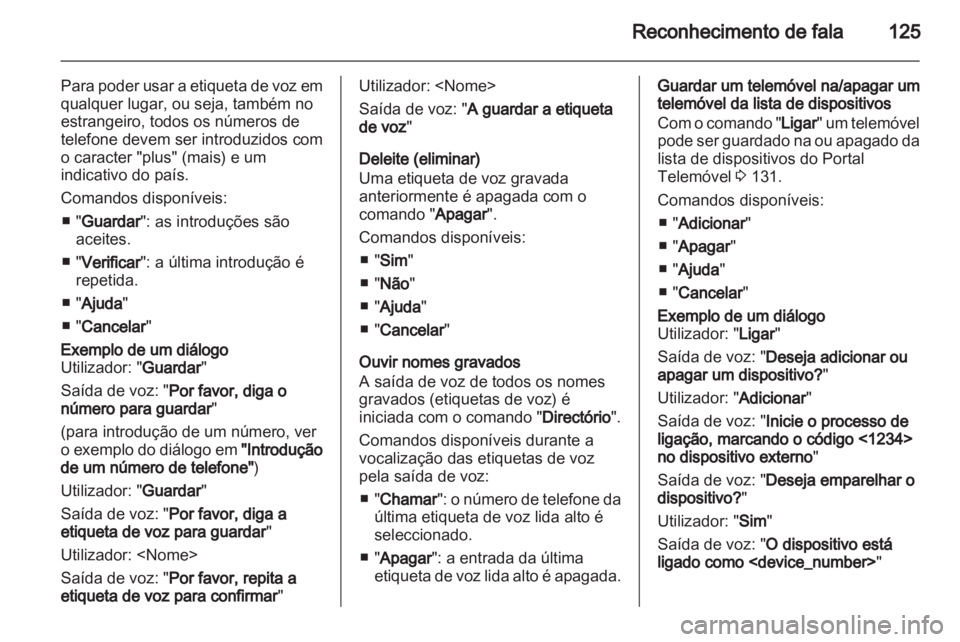 OPEL ASTRA J 2012  Manual de Informação e Lazer (in Portugues) 