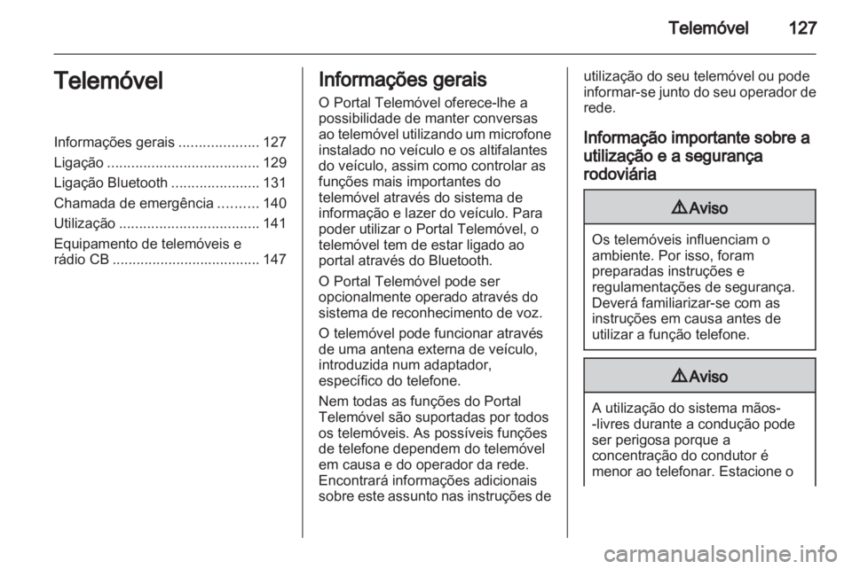 OPEL ASTRA J 2012  Manual de Informação e Lazer (in Portugues) 