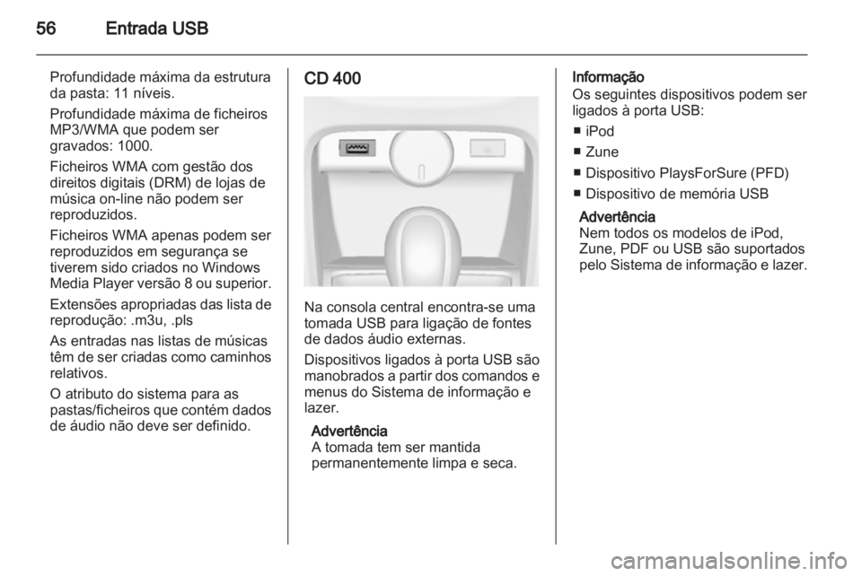 OPEL ASTRA J 2012  Manual de Informação e Lazer (in Portugues) 