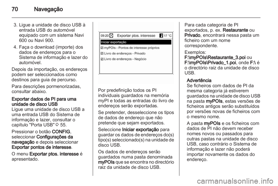OPEL ASTRA J 2012  Manual de Informação e Lazer (in Portugues) 