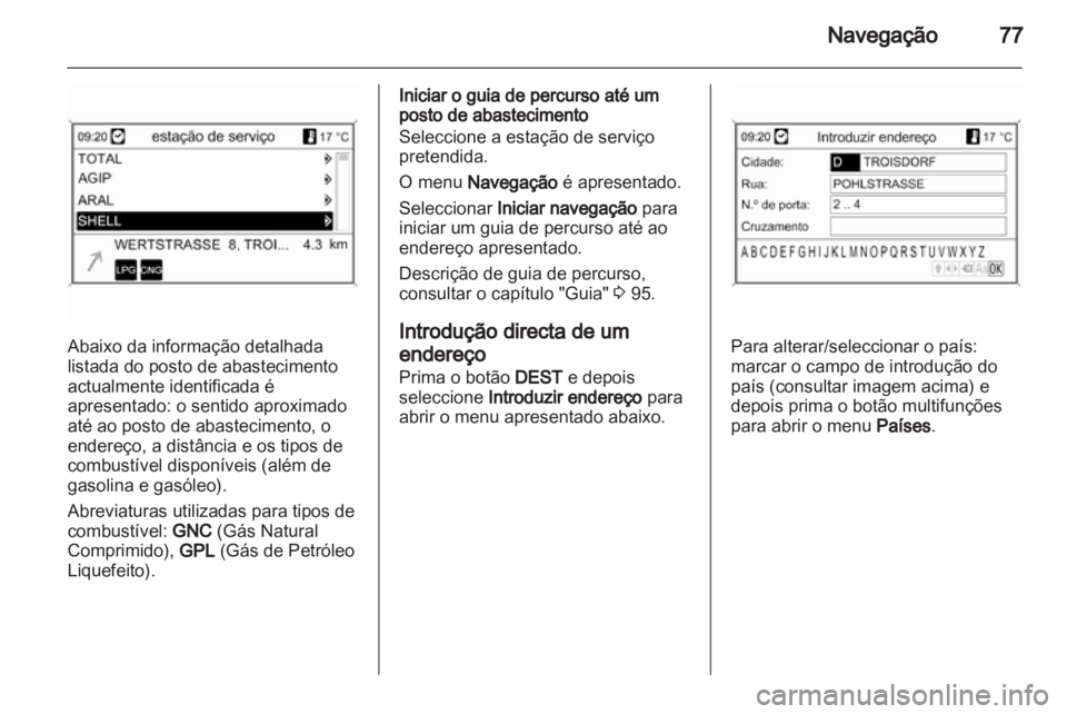 OPEL ASTRA J 2012  Manual de Informação e Lazer (in Portugues) 