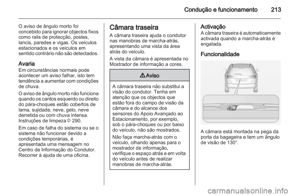 OPEL ASTRA J 2013  Manual de Instruções (in Portugues) 