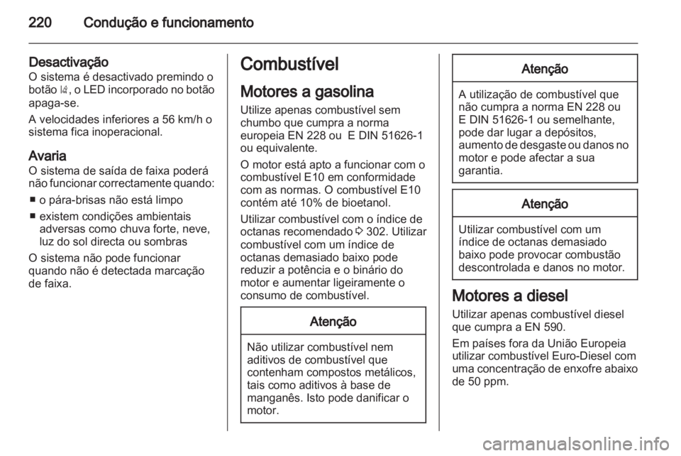 OPEL ASTRA J 2013  Manual de Instruções (in Portugues) 