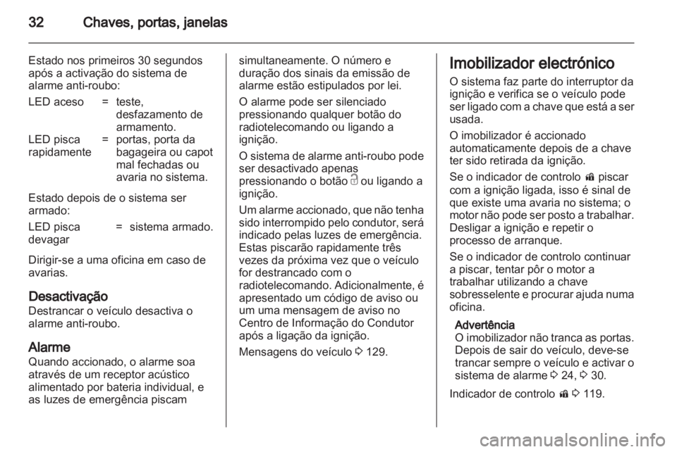 OPEL ASTRA J 2013 Manual de Instruções (in Portugues) OPEL ASTRA J 2013 Manual de Instruções (in Portugues)
