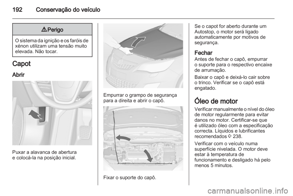 OPEL ASTRA J HB5 & ST 2012  Manual de Instruções (in Portugues) 