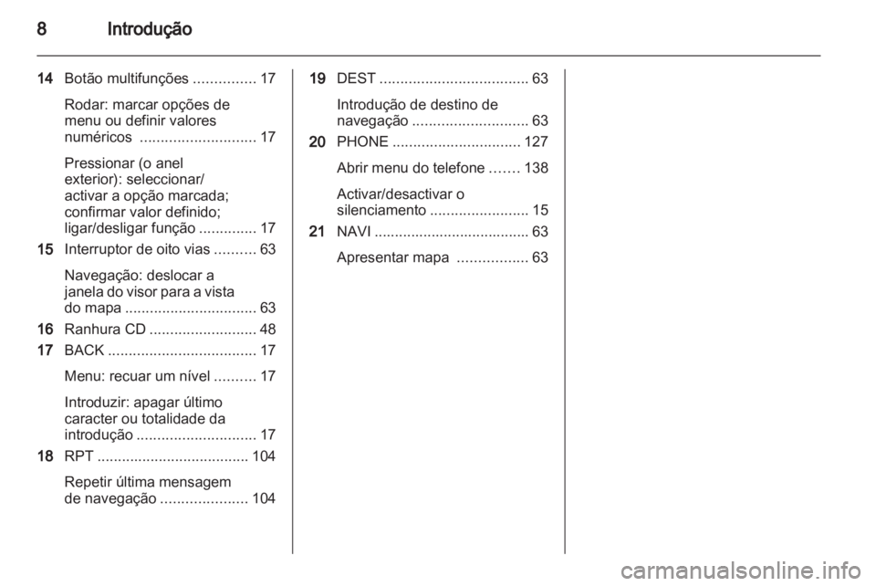 OPEL CASCADA 2013.5  Manual de Informação e Lazer (in Portugues) 
