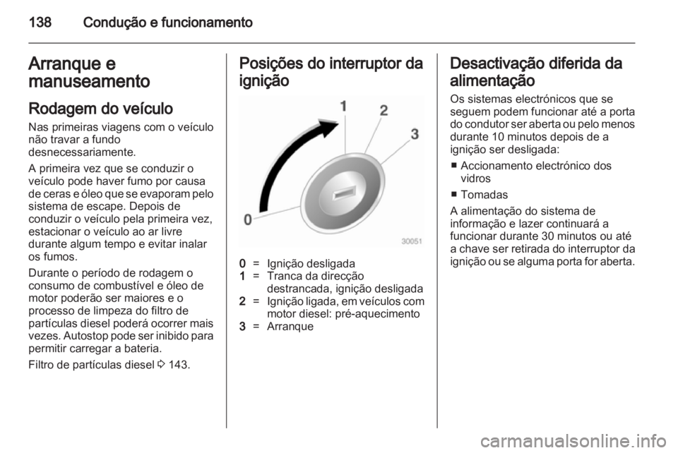 OPEL CASCADA 2013.5  Manual de Instruções (in Portugues) 