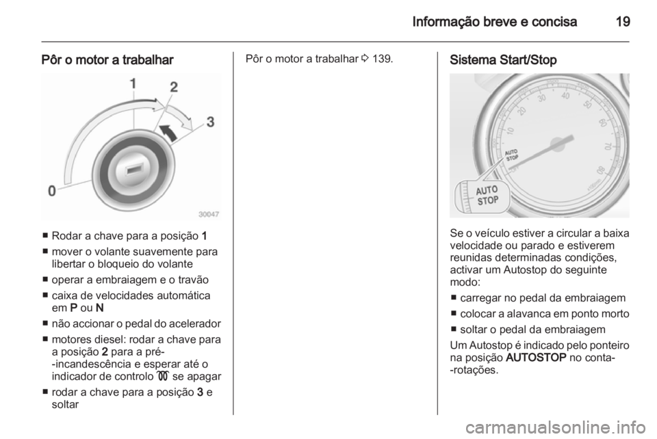 OPEL CASCADA 2013.5  Manual de Instruções (in Portugues) 