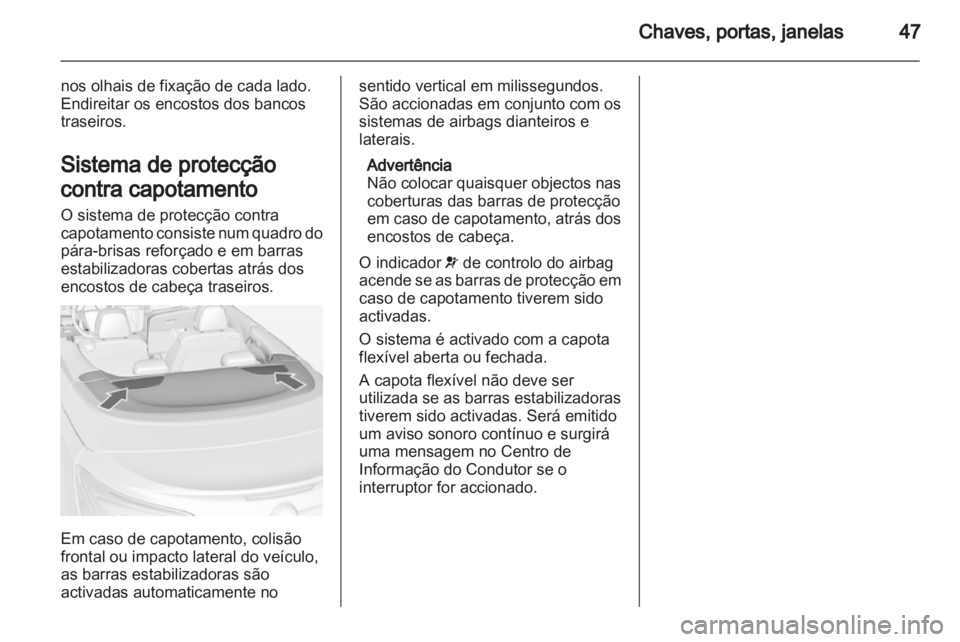 OPEL CASCADA 2013.5 Manual de Instruções (in Portugues) OPEL CASCADA 2013.5 Manual de Instruções (in Portugues)