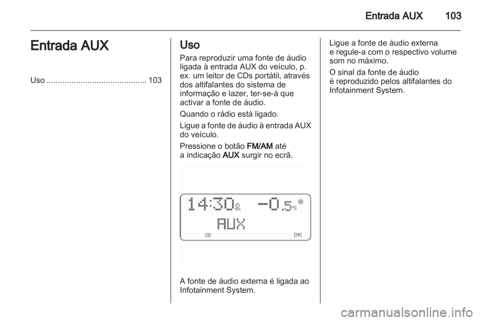 OPEL COMBO 2011  Manual de Informação e Lazer (in Portugues) 