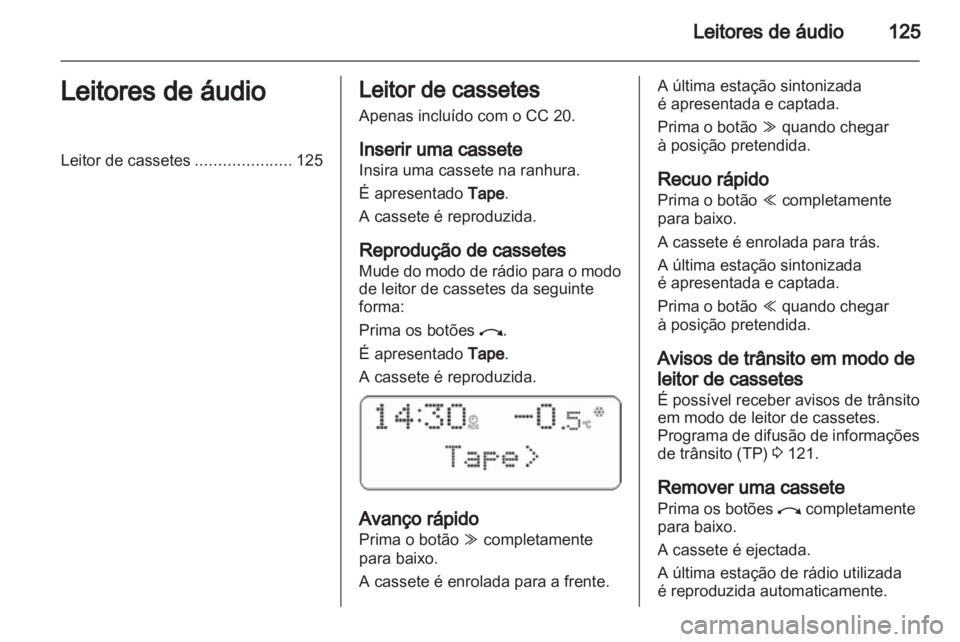 OPEL COMBO 2011  Manual de Informação e Lazer (in Portugues) 