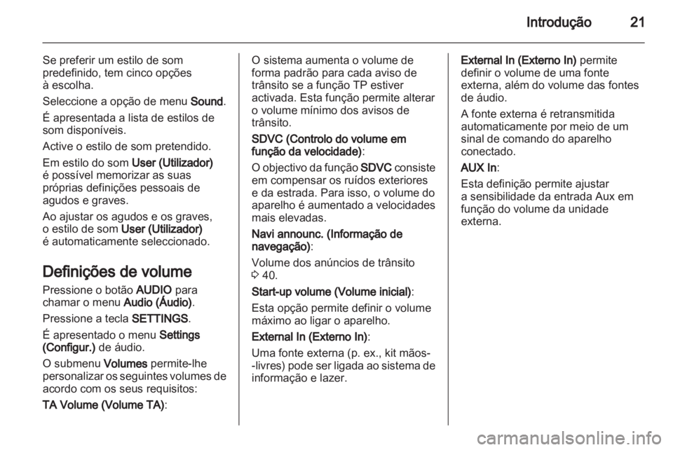 OPEL COMBO 2011  Manual de Informação e Lazer (in Portugues) 