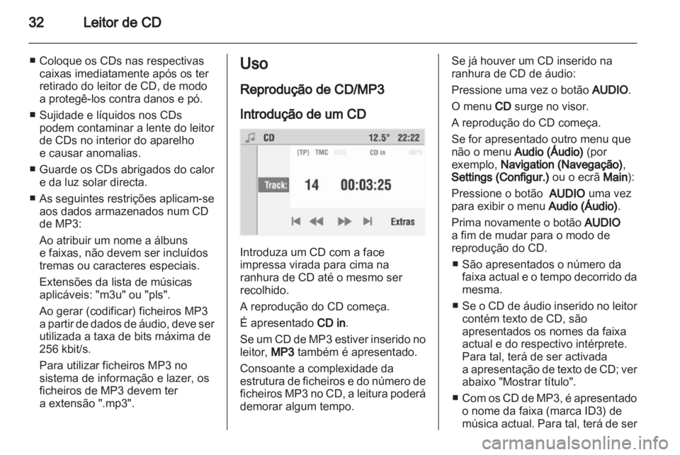 OPEL COMBO 2011 Manual de Informação e Lazer (in Portugues) OPEL COMBO 2011 Manual de Informação e Lazer (in Portugues)