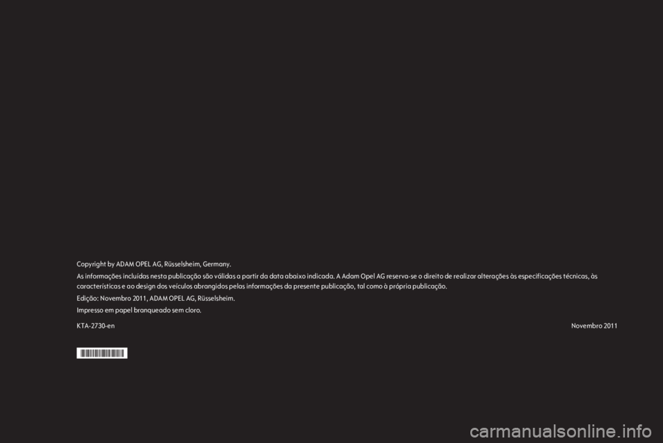 OPEL COMBO D 2012 Manual de Instruções (in Portugues) OPEL COMBO D 2012 Manual de Instruções (in Portugues)