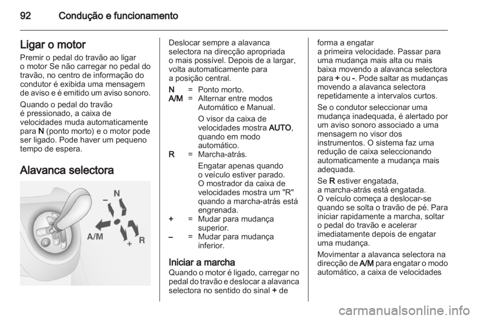 OPEL COMBO D 2012 Manual de Instruções (in Portugues) OPEL COMBO D 2012 Manual de Instruções (in Portugues)