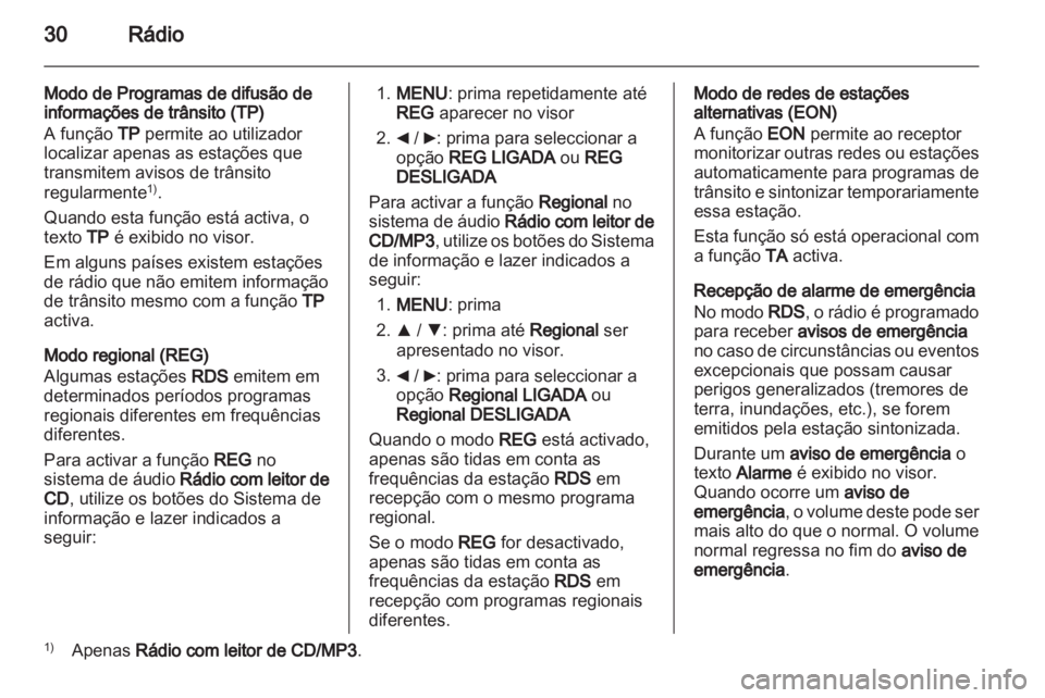 OPEL COMBO D 2013 Manual de Informação e Lazer (in Portugues) OPEL COMBO D 2013 Manual de Informação e Lazer (in Portugues)
