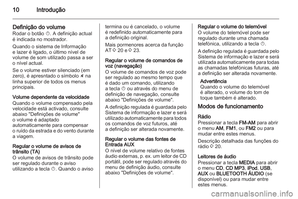 OPEL CORSA 2011  Manual de Informação e Lazer (in Portugues) 