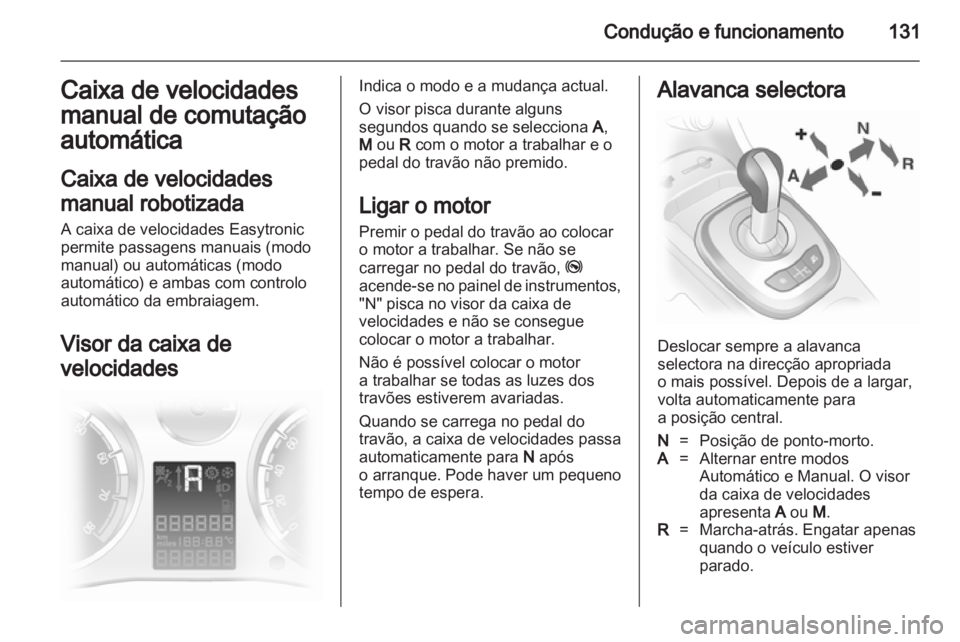 OPEL CORSA 2011  Manual de Instruções (in Portugues) 